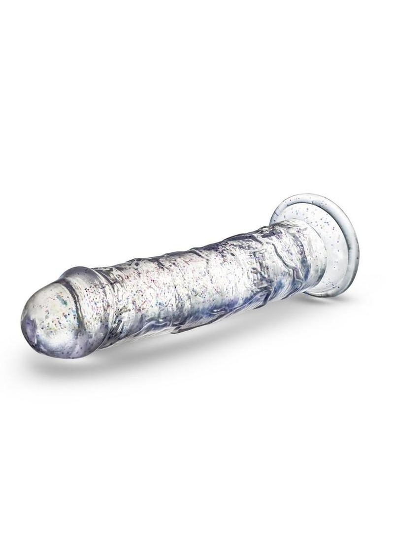 Naturally Yours Glamor Dildo 7in - Sparkling Clear - Image 3