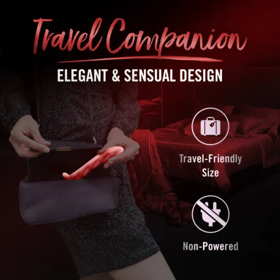 Temptasia By Blush®| Jealousy 7 Inch Pegging Dildo - Harness & Strap On Compatible – Red Rouge - Image 4