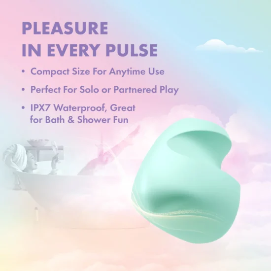 Play With Me | Dream Crush Silicone Mini Finger Vibrator – Clitoral & Nipple Play – Rechargeable & Waterproof – In Green - Image 6