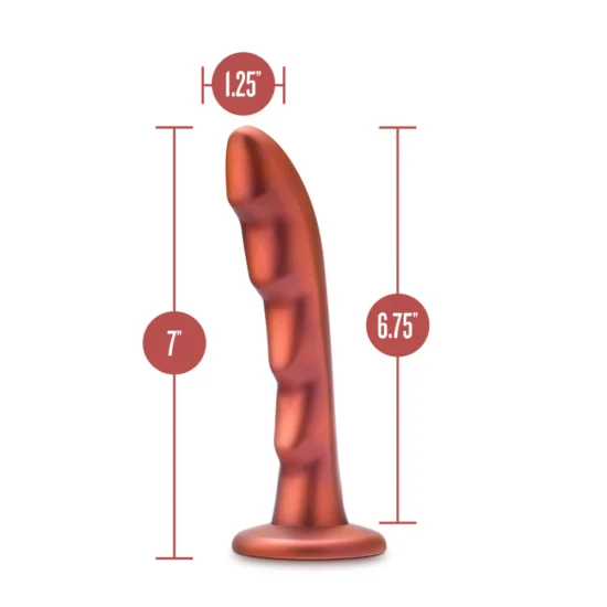 Temptasia By Blush®| Jealousy 7 Inch Pegging Dildo - Harness & Strap On Compatible – Red Rouge - Image 6