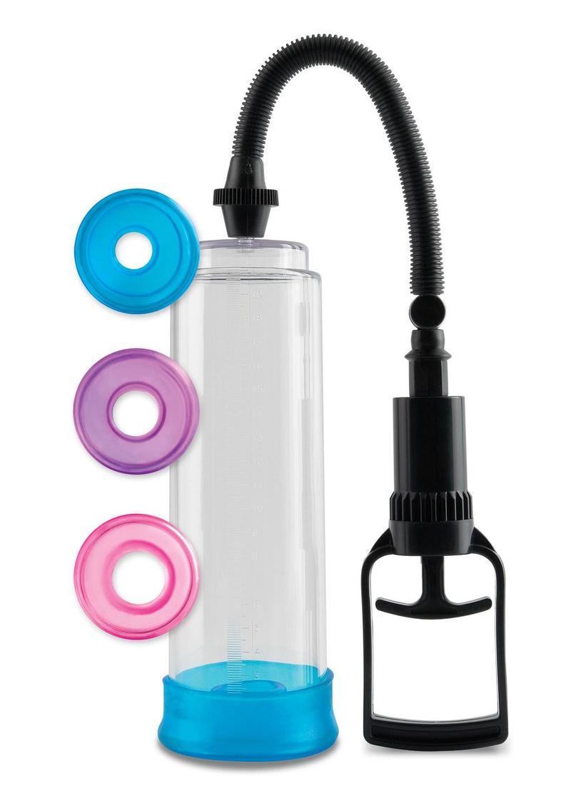 Pump Worx Cock Trainer Pump System with 3 Sleeves - Clear - Image 3