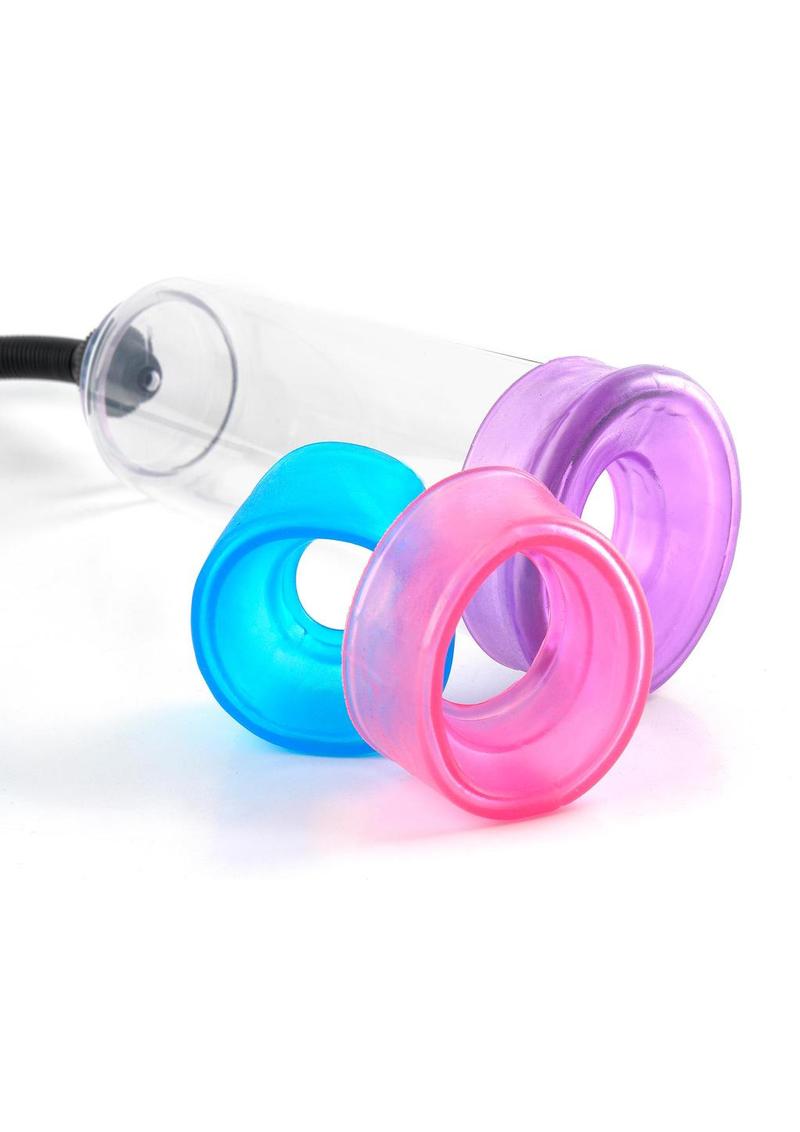 Pump Worx Cock Trainer Pump System with 3 Sleeves - Clear - Image 4