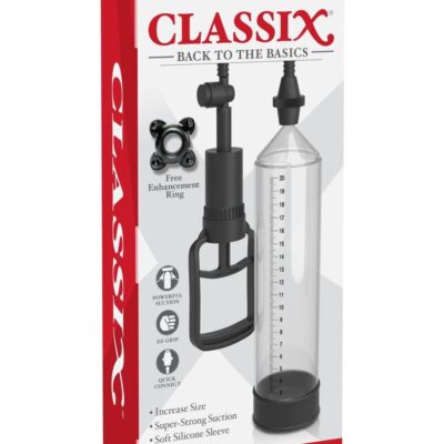 Classix Penis Enlargement Pump Large – Clear