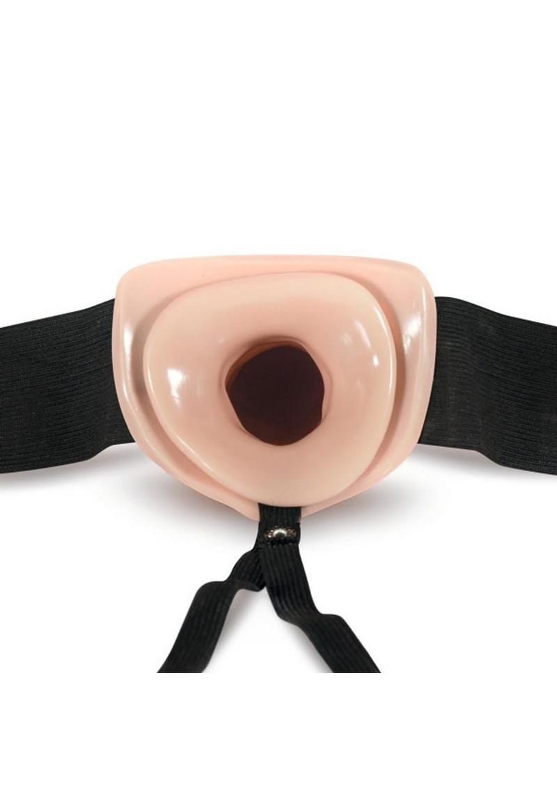 Dr. Skin Silver Collection Hollow Strap-On with Dildo 6in - Vanilla - Image 3