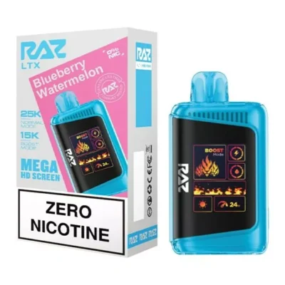 Blueberry Watermelon RAZ LTX 25K Zero Nicotine Disposable