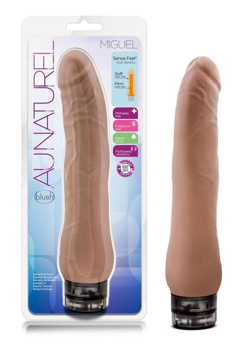 Au Naturel Roberto Dildo 9in - Caramel