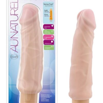 Au Naturel Home Wrecker Vibrating Dildo 9in – Vanilla