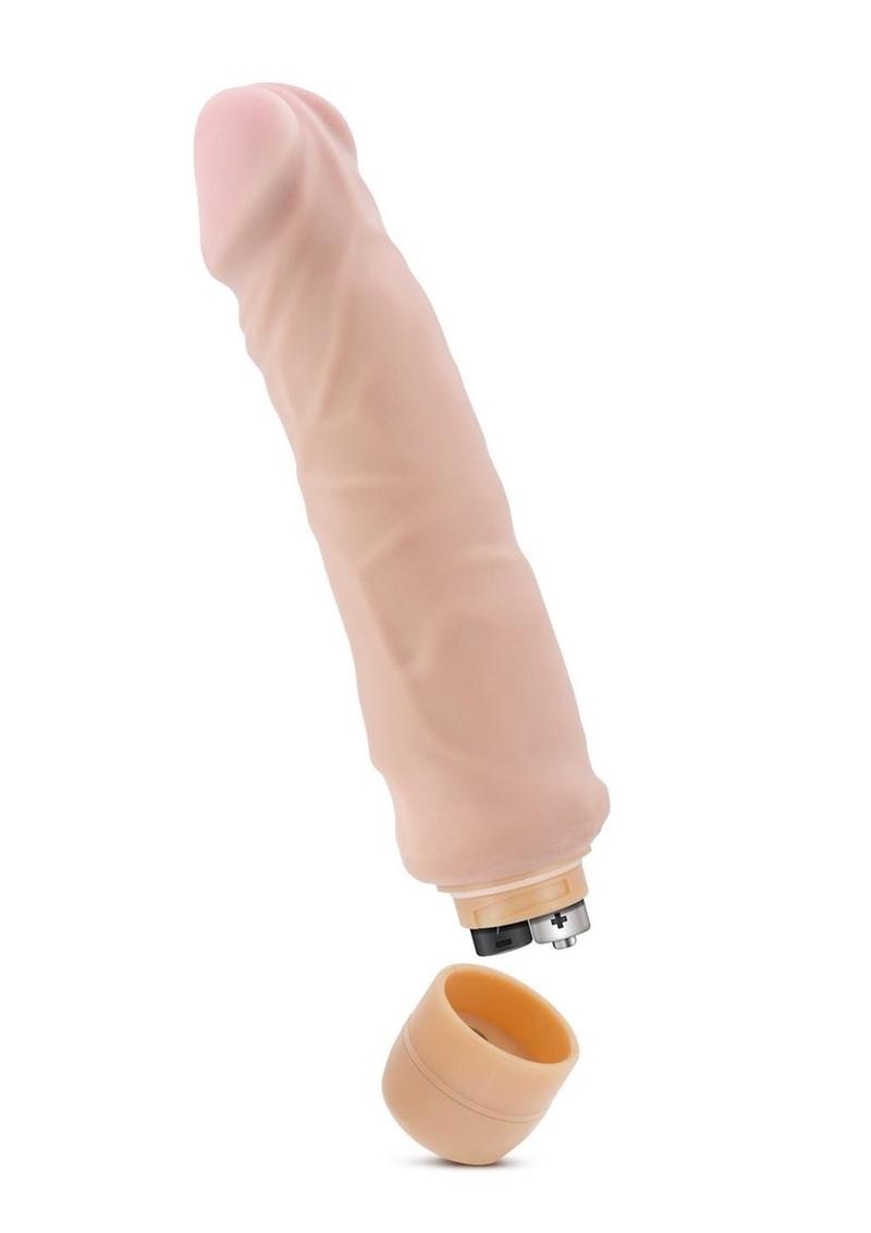 Au Naturel Home Wrecker Vibrating Dildo 9in - Vanilla - Image 2