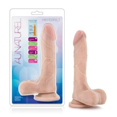 Au Naturel Dildo with Suction Cup 9in – Vanilla
