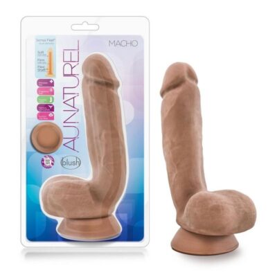 Au Naturel Macho Dildo 8.75in – Caramel