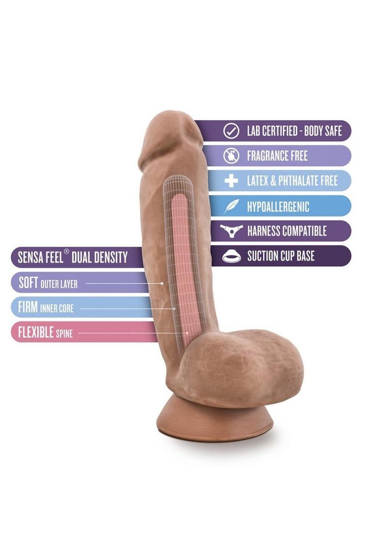 Au Naturel Macho Dildo 8.75in - Caramel - Image 3