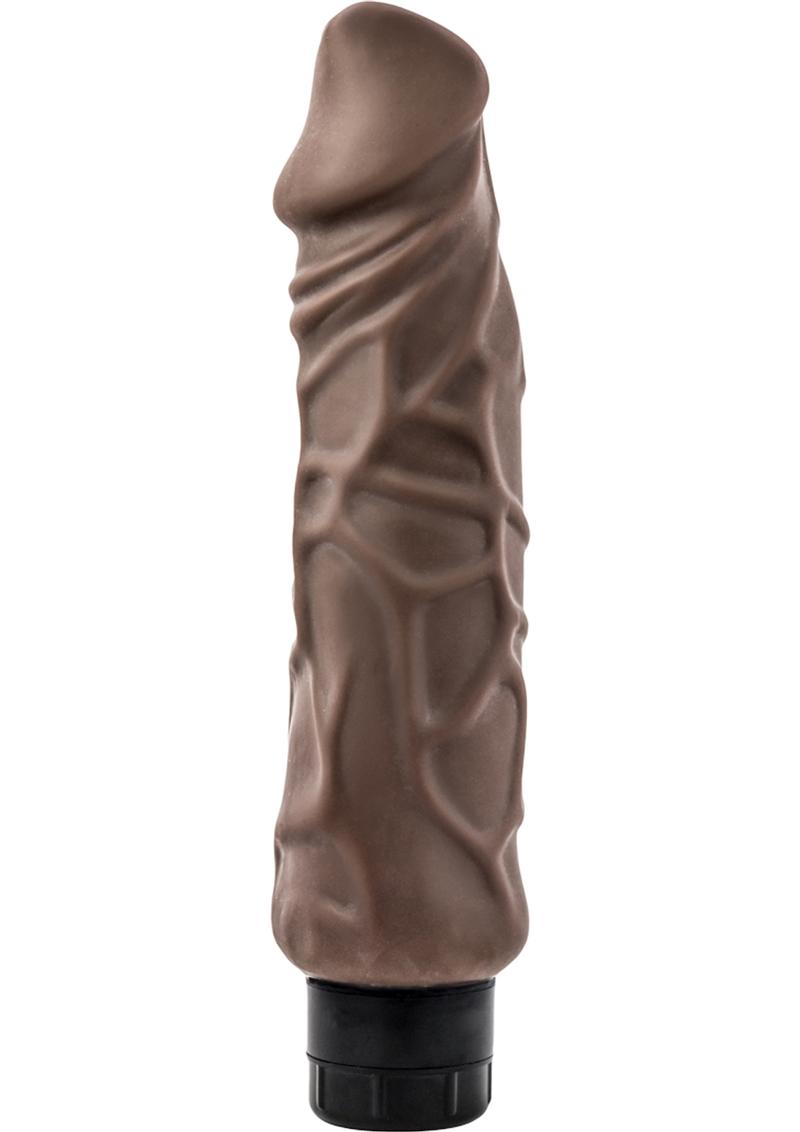 Au Naturel Home Wrecker Vibrating Dildo 9.5in - Chocolate - Image 4