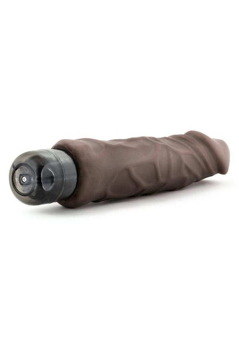 Au Naturel Home Wrecker Vibrating Dildo 9.5in - Chocolate - Image 5