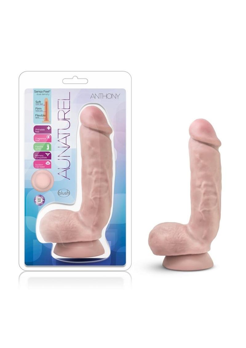 Au Naturel Anthony Dildo 8.5in - Vanilla