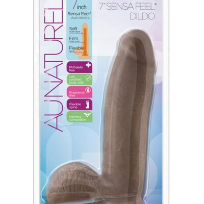 Au Naturel Sensa Feel Dildo 7in – Chocolate