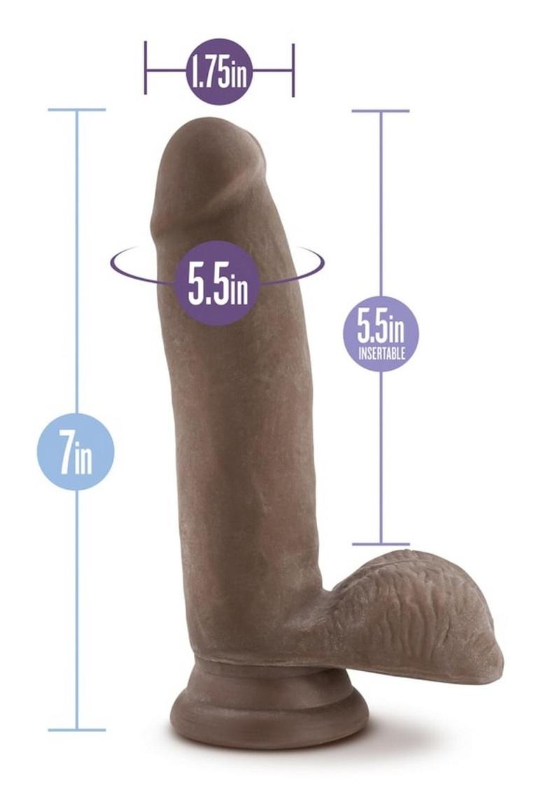 Au Naturel Sensa Feel Dildo 7in - Chocolate - Image 5