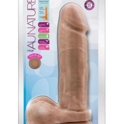 Au Naturel Dildo with Suction Cup 9in – Caramel