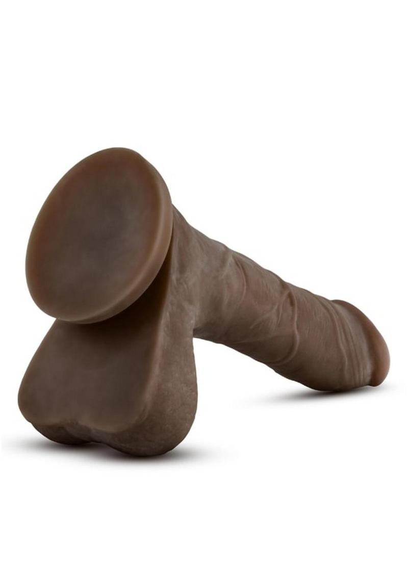 Au Naturel Mister Perfect Dildo with Balls 8.5in - Chocolate - Image 4