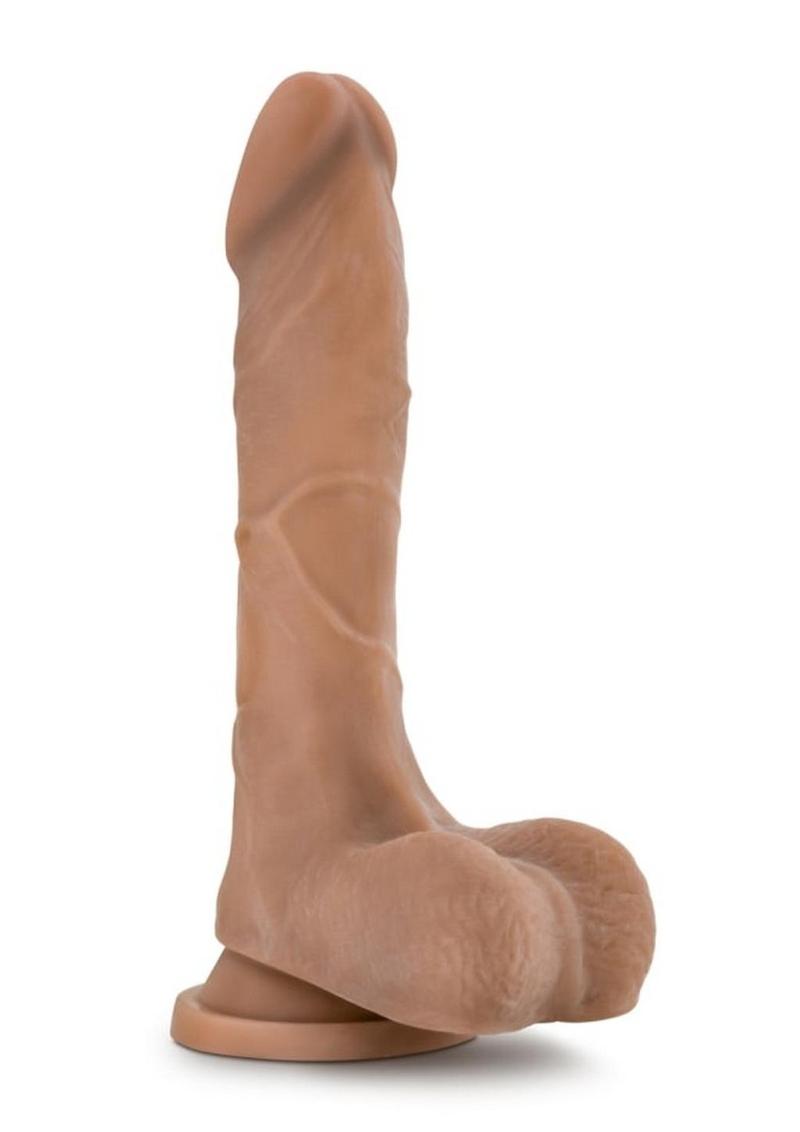 Au Naturel Mister Perfect Dildo with Balls 8.5in - Caramel - Image 3