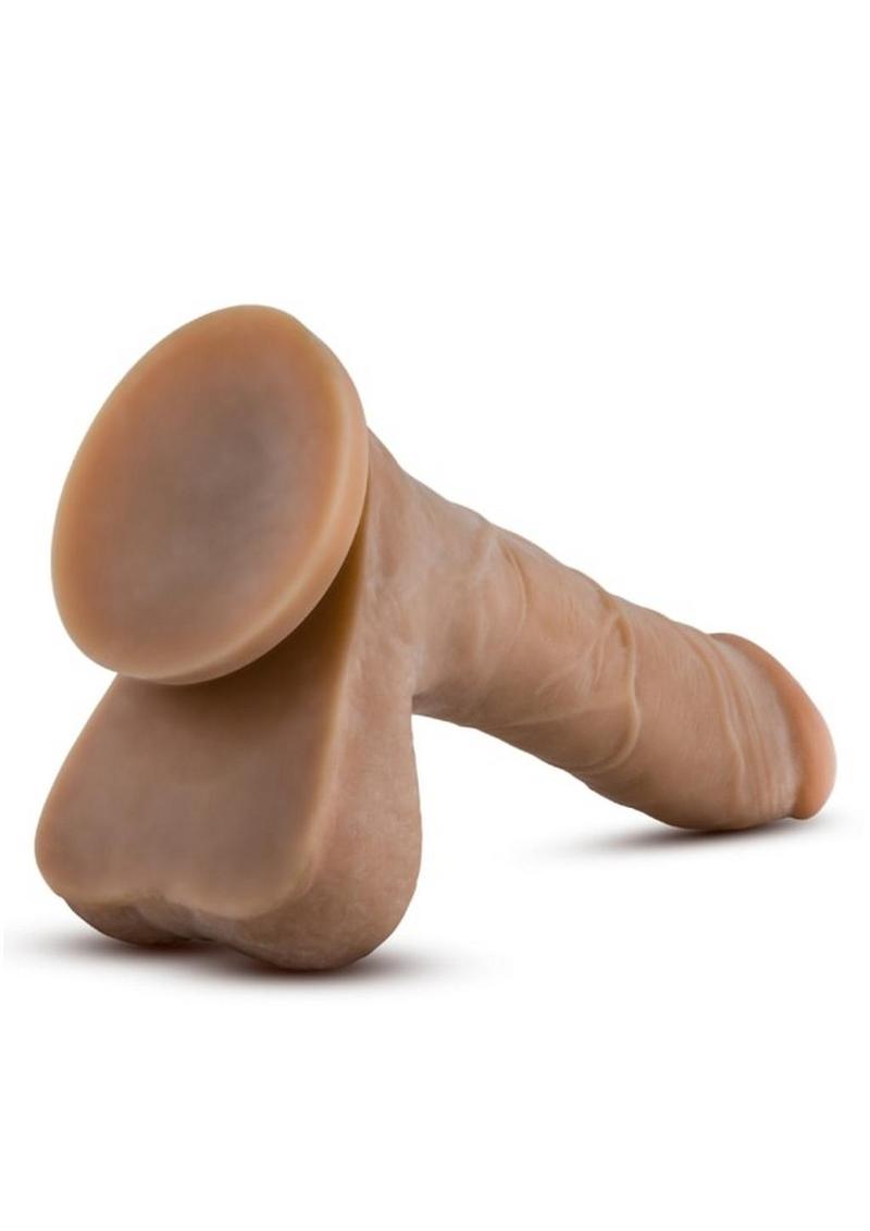 Au Naturel Mister Perfect Dildo with Balls 8.5in - Caramel - Image 4