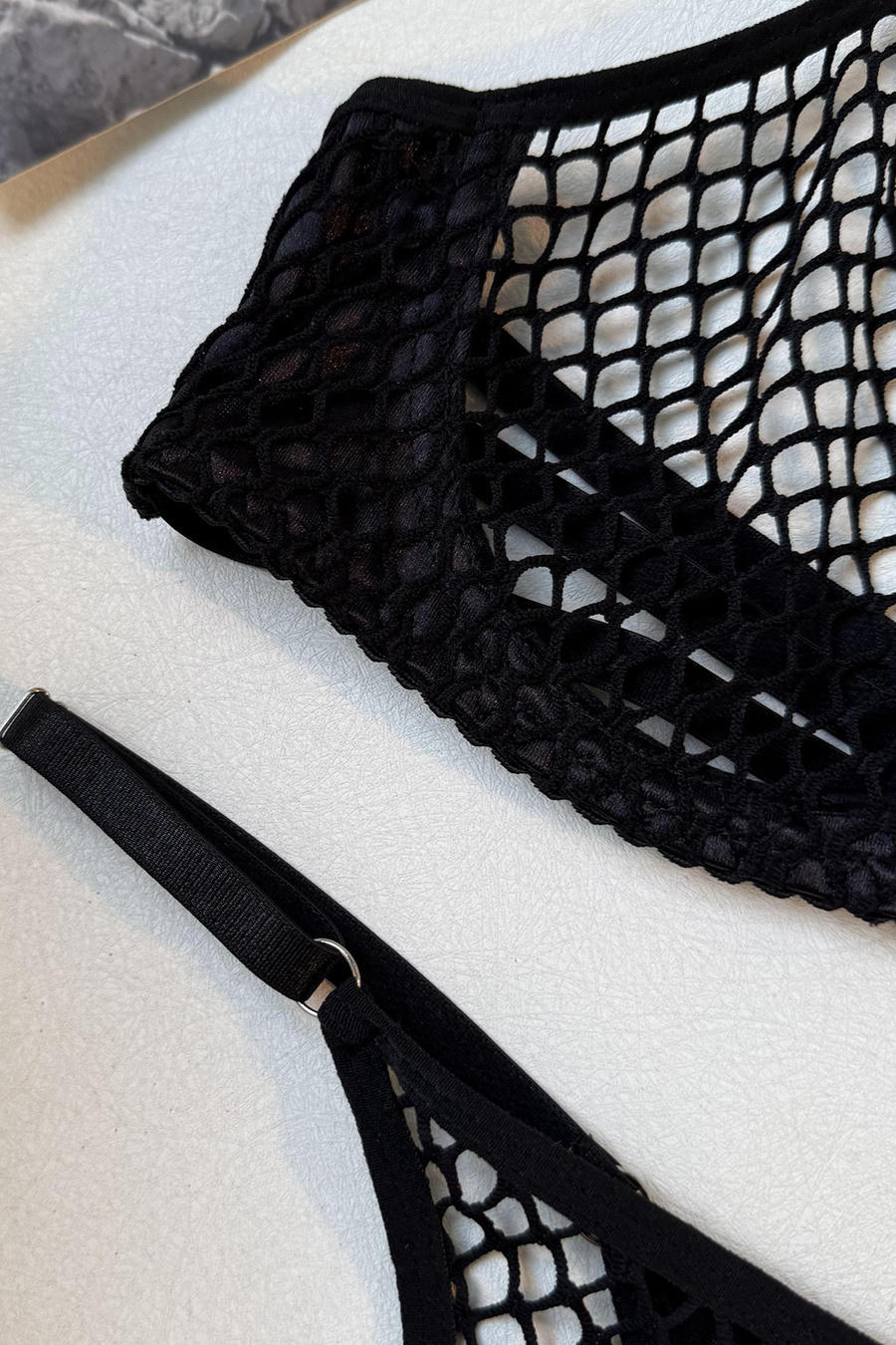 Sexy high stretch solid color halter-neck two-piece set(with underwire) - Image 8