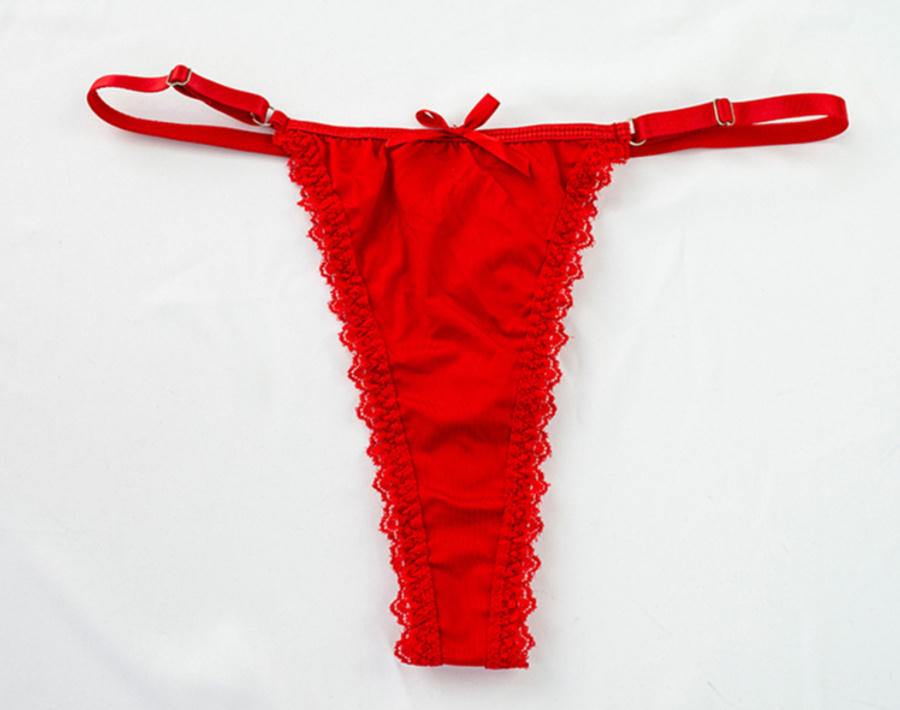 Sexy slight stretch bow decor two-piece set(with underwire&gloves) - Image 7