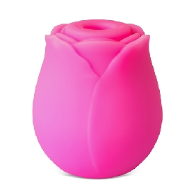 Glow-in-the-Dark 10-Function Magenta Silicone Rechargeable Clitoral Sucking Rose Sex Toy - Image 7