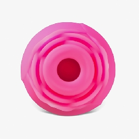 Glow-in-the-Dark 10-Function Magenta Silicone Rechargeable Clitoral Sucking Rose Sex Toy - Image 5