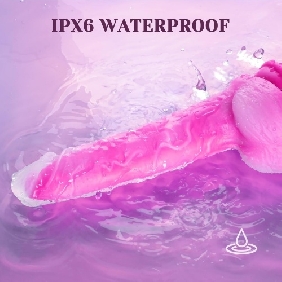 10-Speed Magenta Remote-Controlled Rechargeable Thrusting & Vibrating Silicone Dildo - Image 7