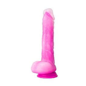 10-Speed Magenta Remote-Controlled Rechargeable Thrusting & Vibrating Silicone Dildo - Image 9