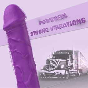 7.09'' Dark Purple Bendable Silicone Rechargeable Realistic Vibrator – 10 Modes, Waterproof - Image 3