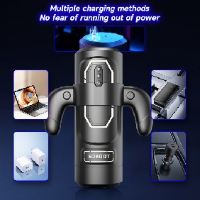 Black Rechargeable Automatic Masturbator with Heating – 9+6+3 Modes, Waterproof - Image 5