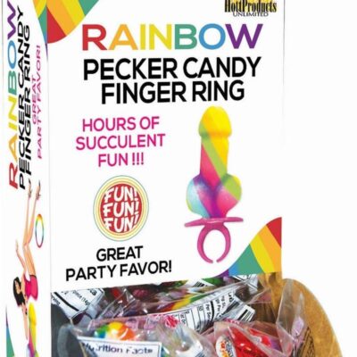 Rainbow Cock Ring Pop 12 Per Display