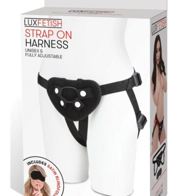 Lux Fetish Neoprene Strap-On Harness – Black