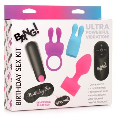 Bang! Birthday Sex Kit with Remote Control – Multicolor