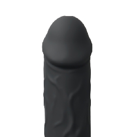 App-Controlled Black 10-Speed Rechargeable Waterproof Vibrating Mini Dildo - Image 4