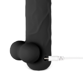 App-Controlled Black 10-Speed Rechargeable Waterproof Vibrating Mini Dildo - Image 6