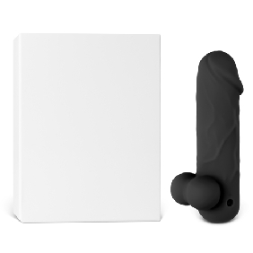 App-Controlled Black 10-Speed Rechargeable Waterproof Vibrating Mini Dildo