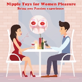Red 9-Speed Rechargeable Silicone Vibrating Nipple Clamps with Remote Control - Image 4