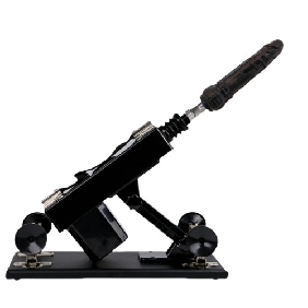 Black Adjustable Thrusting Sex Machine with 6 Attachments & Plug-In Power – 85° Angle Adjustment - Image 3