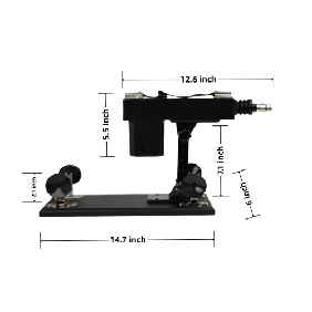 Black Adjustable Thrusting Sex Machine with 6 Attachments & Plug-In Power – 85° Angle Adjustment - Image 6