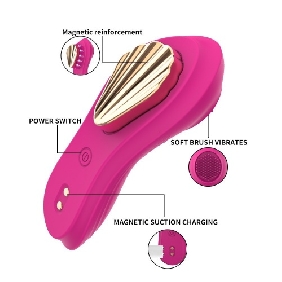 Magenta Rechargeable Silicone App-Controlled Panty Vibrator – 9 Vibrating Modes Wearable Clitoral Stimulator - Image 4