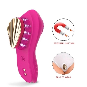 Magenta Rechargeable Silicone App-Controlled Panty Vibrator – 9 Vibrating Modes Wearable Clitoral Stimulator - Image 5