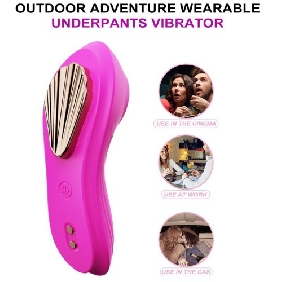Magenta Rechargeable Silicone App-Controlled Panty Vibrator – 9 Vibrating Modes Wearable Clitoral Stimulator - Image 6