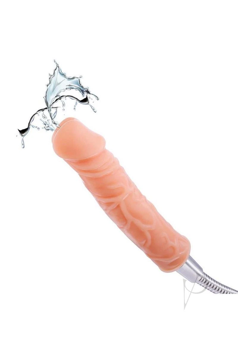 H2O Splish Splash Squirting Dong Douche 6in – Vanilla - Image 3