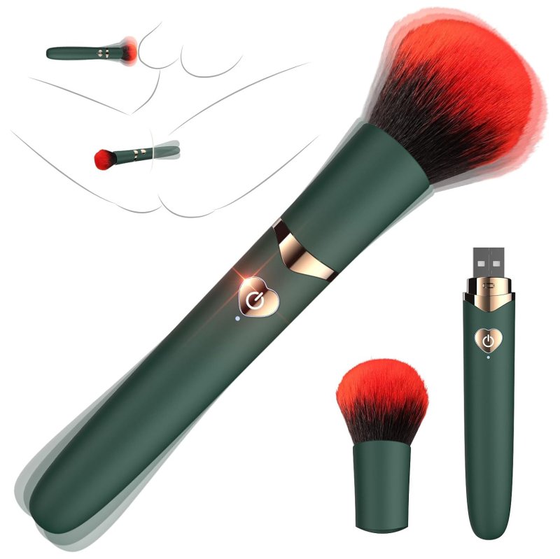 Heart Button Vibrating Makeup Brush - Image 3