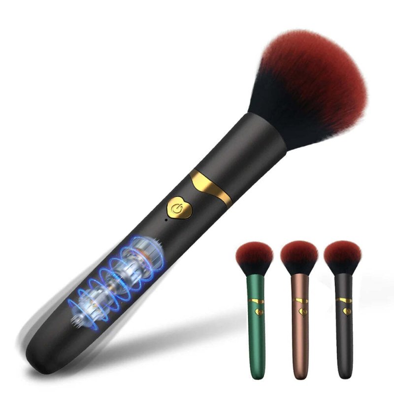 Heart Button Vibrating Makeup Brush - Image 2