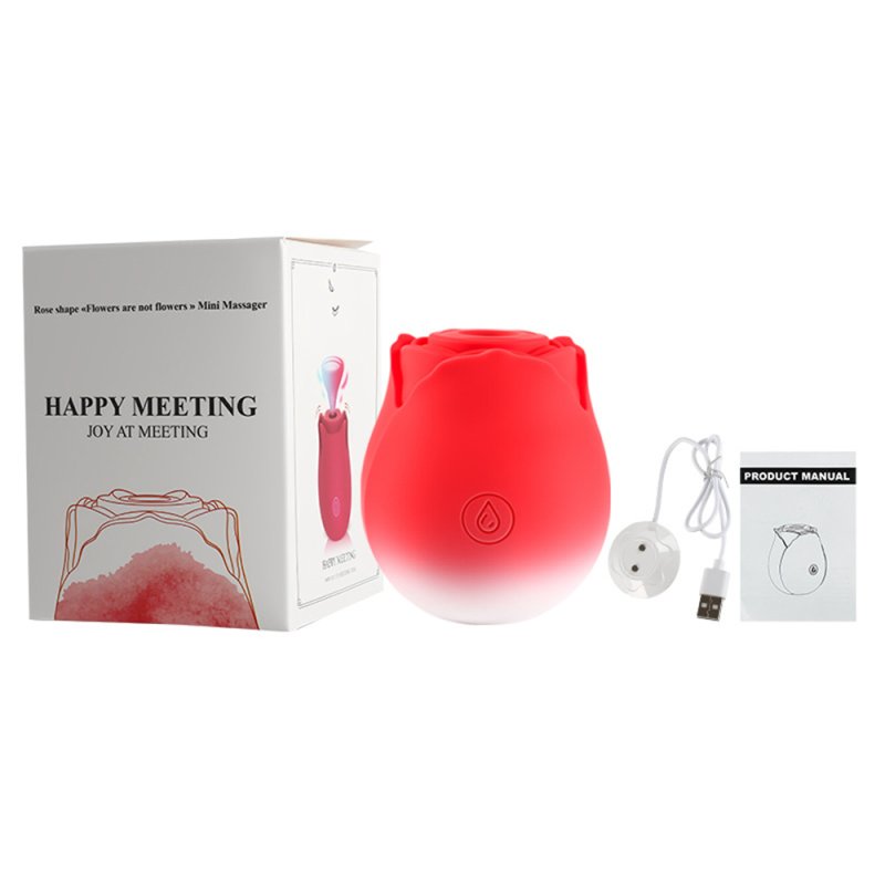 Gradient Colored Suction Rose Vibrator - Image 2