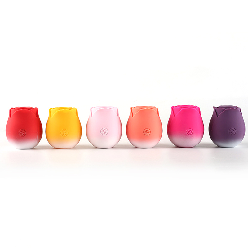 Gradient Colored Suction Rose Vibrator
