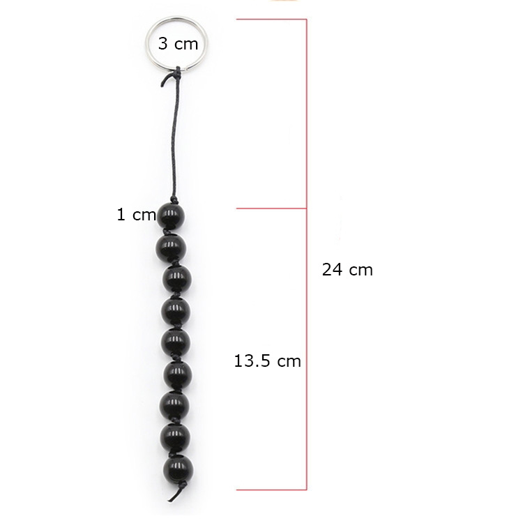 Nine Plastic Ball Anal Beads - Image 5